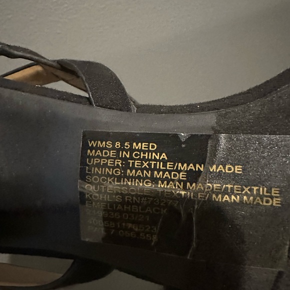 Black low heel sandal - Picture 8 of 8